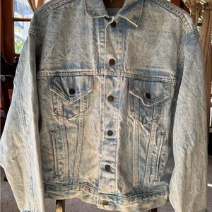 Vintage Levi’s Men's Rare Bleached Denim Jacket Boxy Fit 80’s 90’s Y2K L - XL